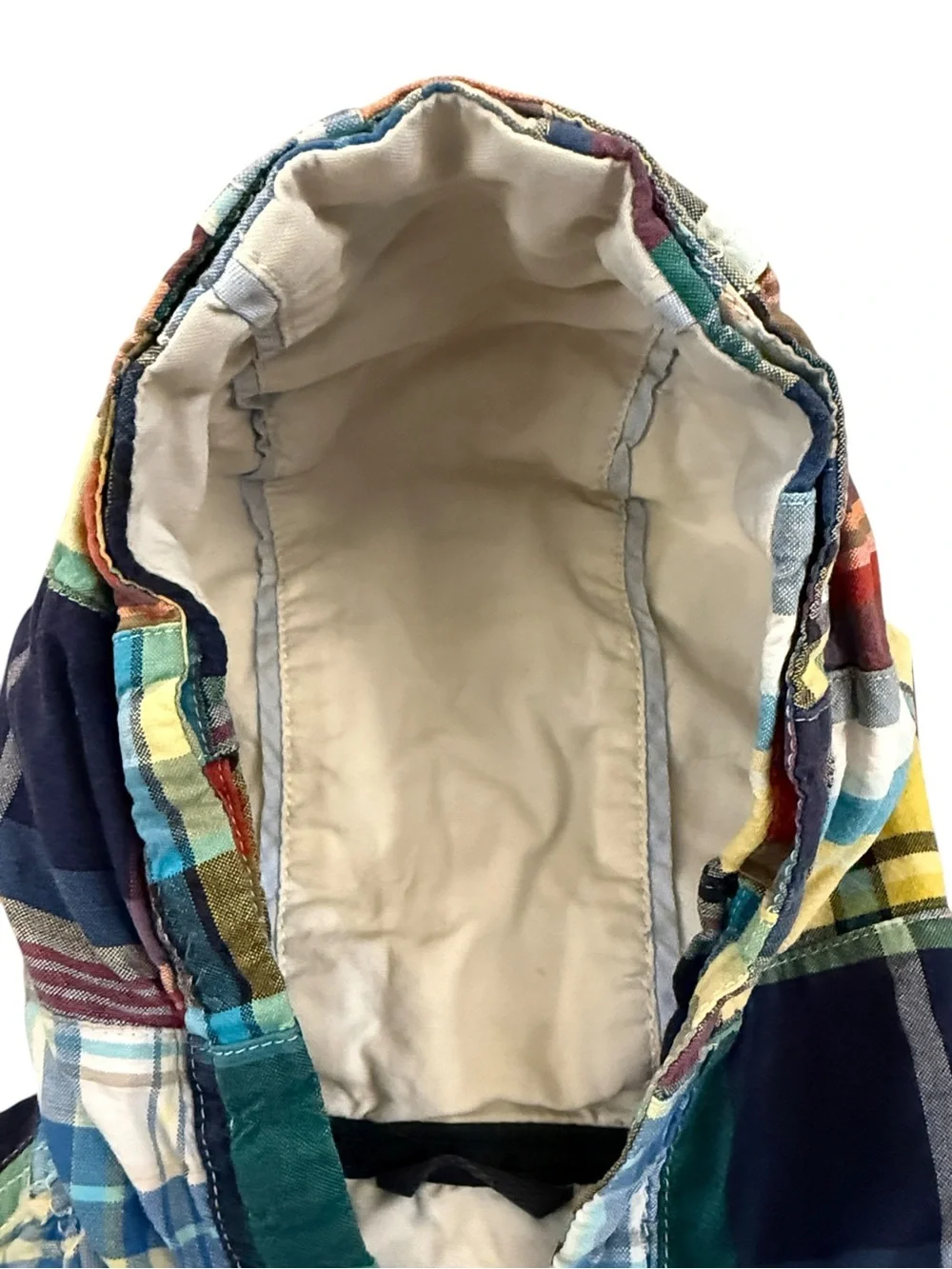 Vintage 2006 Baby Gap Madras Patchwork Hooded Jacket 18-24M Cotton Lined